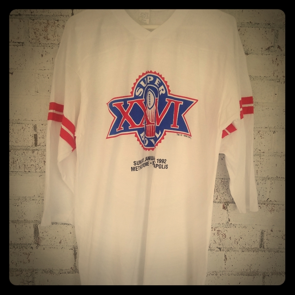 Vintage Super bowl 16 Redskins title 3/4 sleeve
